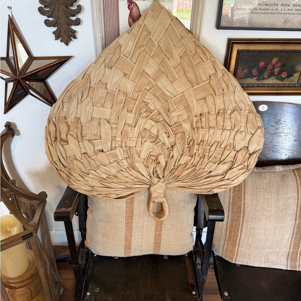 Woven Palm Leaf Wall Decor